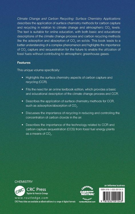 Produktbild: Climate Change and Carbon Recycling