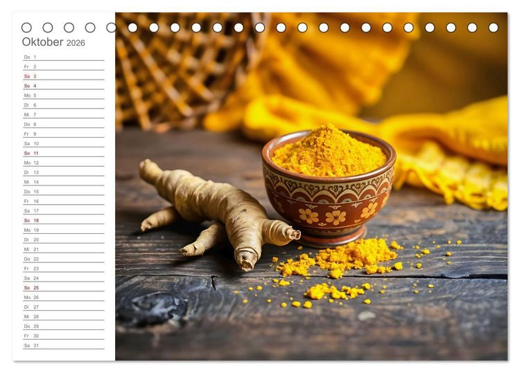 Produktbild: Superfood Vitality - Die Kraft der Superfoods in KI-Bildern (Tischkalender 2026 DIN A5 quer), CALVENDO Monatskalender
