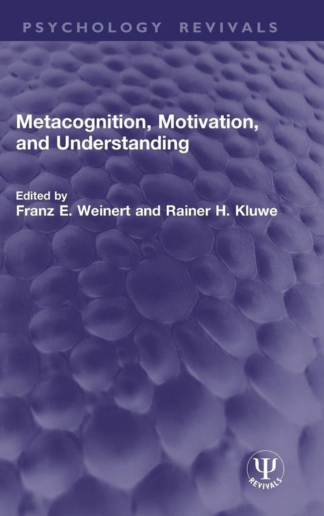 Produktbild: Metacognition, Motivation, and Understanding