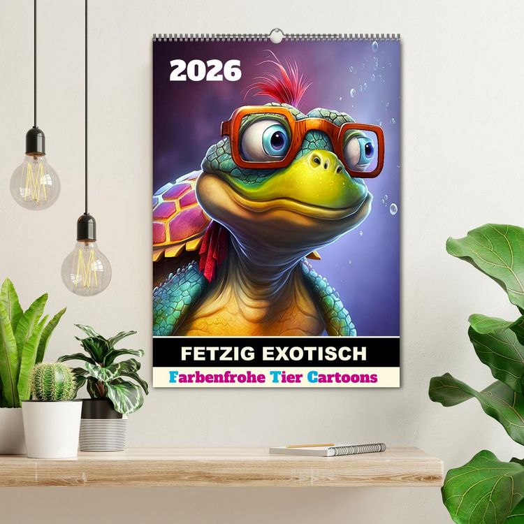 Produktbild: FETZIG EXOTISCH (Wandkalender 2026 DIN A2 hoch), CALVENDO Monatskalender
