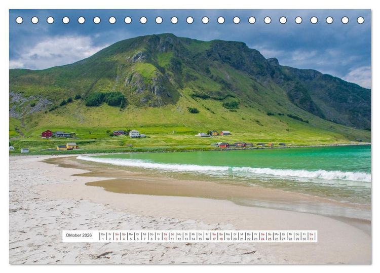 Produktbild: Norwegen - ein traumhaftes Reiseziel (Tischkalender 2026 DIN A5 quer), CALVENDO Monatskalender