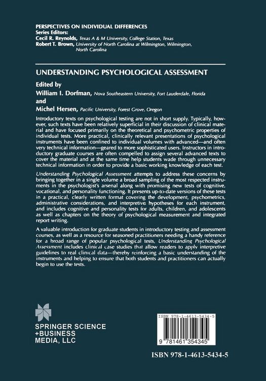 Produktbild: Understanding Psychological Assessment