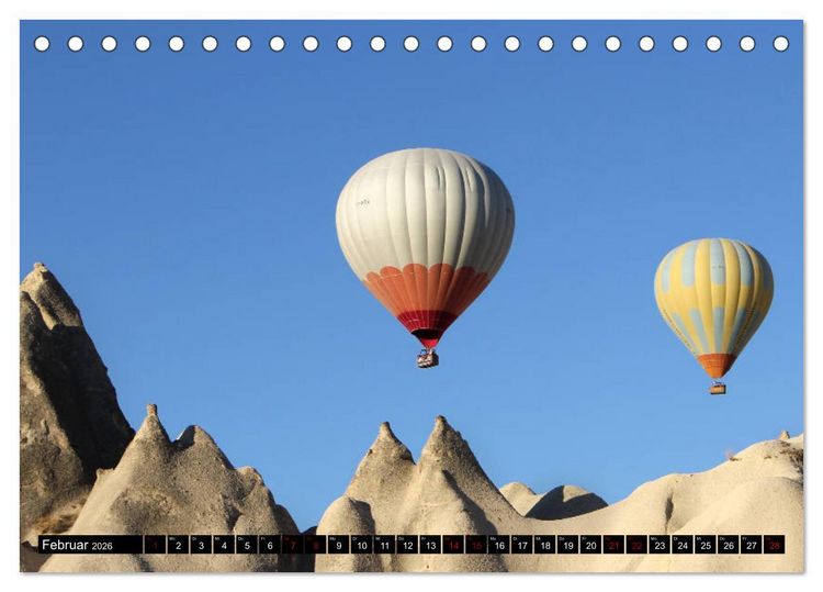 Produktbild: Ballonfahrt - Faszination und Abenteuer (Tischkalender 2026 DIN A5 quer), CALVENDO Monatskalender