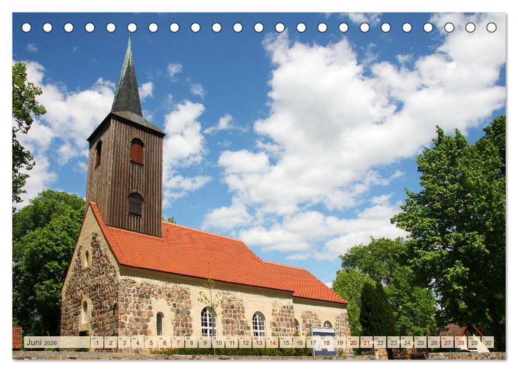 Produktbild: Brandenburg - sch&ouml;ne Ausflugsziele s&uuml;dlich von Berlin (Tischkalender 2026 DIN A5 quer), CALVENDO Monatskalender