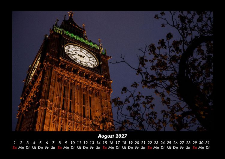 Produktbild: London 2027 Fotokalender DIN A3