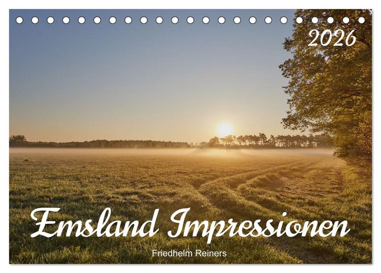 Produktbild: Emsland Impressionen (Tischkalender 2026 DIN A5 quer), CALVENDO Monatskalender
