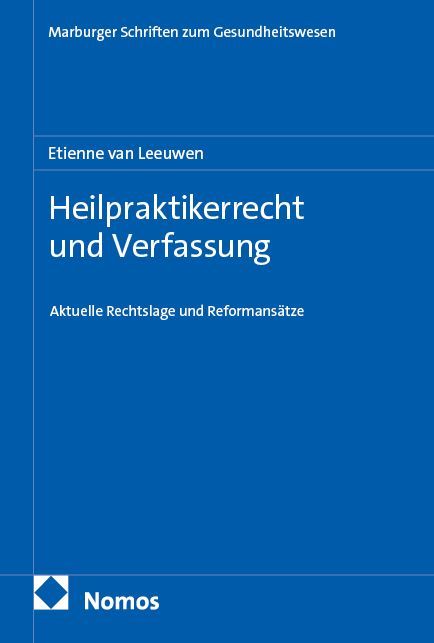 Produktbild: Heilpraktikerrecht und Verfassung