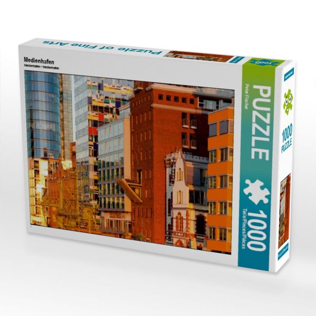 Produktbild: CALVENDO Puzzle Medienhafen | 1000 Teile Lege-Gr&ouml;&szlig;e 64x48cm Foto-Puzzle f&uuml;r gl&uuml;ckliche Stunden