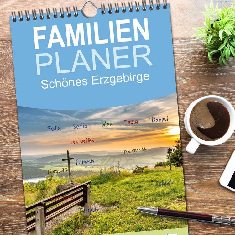 Produktbild: Familienplaner 2026 - Sch&ouml;nes Erzgebirge mit 5 Spalten (Wandkalender, 21 x 45 cm) CALVENDO