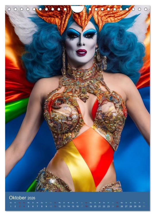 Produktbild: Drag Queens im Rampenlicht (Wandkalender 2026 DIN A4 hoch), CALVENDO Monatskalender