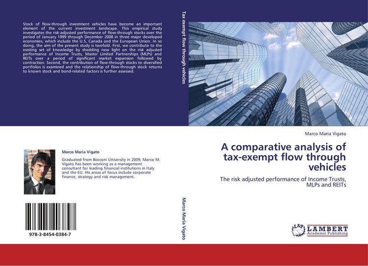 Produktbild: A comparative analysis of tax-exempt flow through vehicles