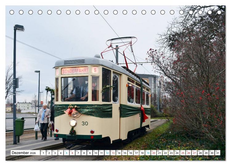Produktbild: Tram historisch (Tischkalender 2026 DIN A5 quer), CALVENDO Monatskalender