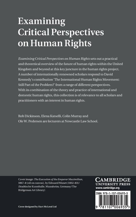 Produktbild: Examining Critical Perspectives on Human Rights