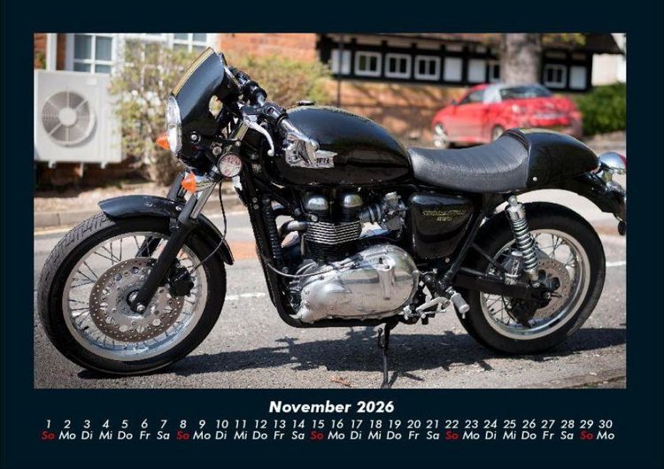 Produktbild: Motorr&auml;der 2026 Fotokalender DIN A4
