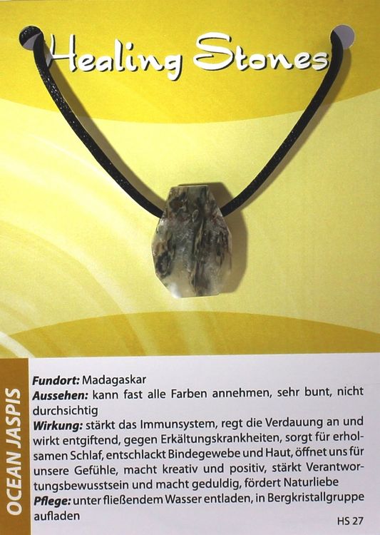 Produktbild: Ocean Jaspis Healing Stones Maxicard
