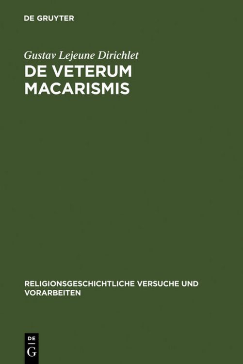 Produktbild: De veterum macarismis