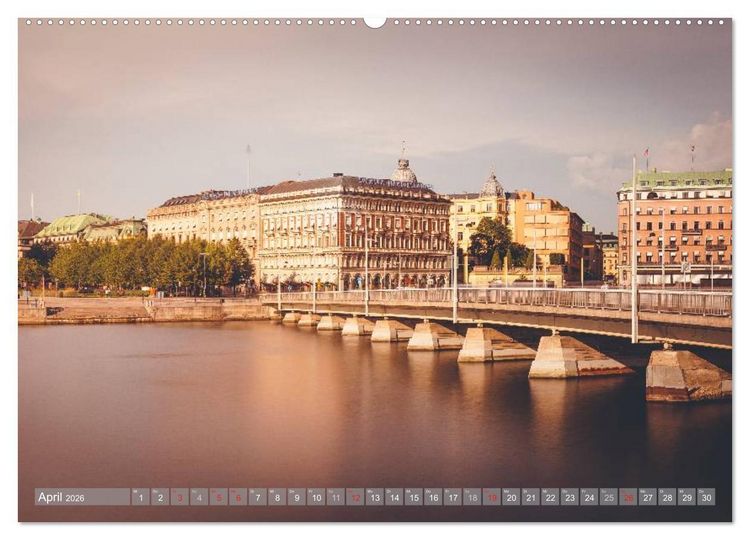 Produktbild: Stockholm - Nordische Sch&ouml;nheit (Wandkalender 2026 DIN A2 quer), CALVENDO Monatskalender