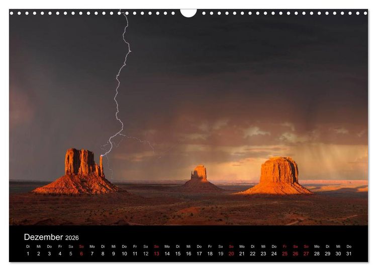 Produktbild: USA - Monument Valley (Wandkalender 2026 DIN A3 quer), CALVENDO Monatskalender