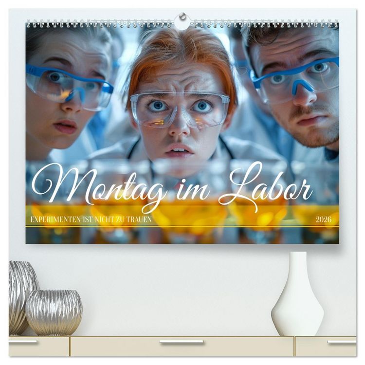 Produktbild: Montag im Labor (hochwertiger Premium Wandkalender 2026 DIN A2 quer), Kunstdruck in Hochglanz