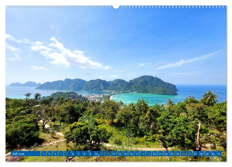 Produktbild: Phi Phi Island &ndash; Thailands traumhaftes Paradies (hochwertiger Premium Wandkalender 2026 DIN A2 quer), Kunstdruck in Hochglanz