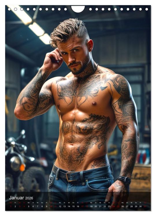 Produktbild: Tattoo Kings (Wandkalender 2026 DIN A4 hoch), CALVENDO Monatskalender