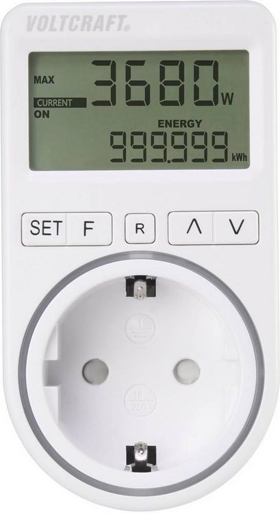 Produktbild: VOLTCRAFT SEM4500 Energiekosten-Messger&auml;t Kostenprognose, Alarmfunktion, Stromtarif einstellbar