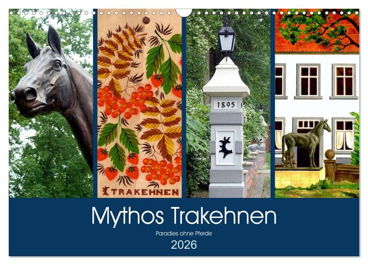 Produktbild: Mythos Trakehnen - Paradies ohne Pferde (Wandkalender 2026 DIN A3 quer), CALVENDO Monatskalender