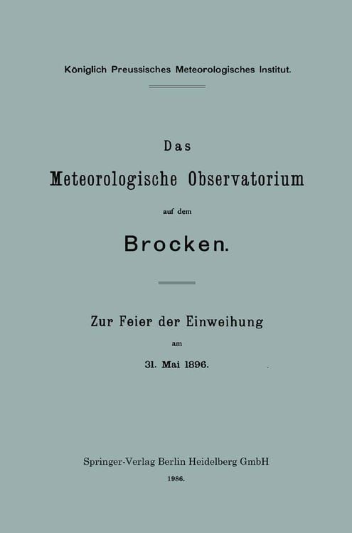 Produktbild: Das Meteorologische Observatorium auf dem Brocken