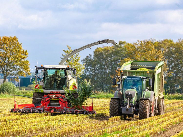 Produktbild: CALVENDO Puzzle Claas Jaguar 950 und Fendt 724 Vario mit Fendt Tigo 65 XR D Ladewagen | 1000 Teile Lege-Gr&ouml;&szlig;e 64x48cm Foto-Puzzle f&uuml;r gl&uuml;ckliche Stund