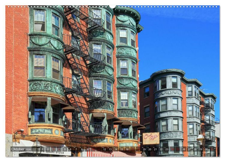 Produktbild: Boston - Stadt der Kontraste (hochwertiger Premium Wandkalender 2026 DIN A2 quer), Kunstdruck in Hochglanz