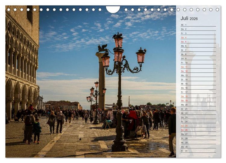 Produktbild: Wundervolles Venedig (Wandkalender 2026 DIN A4 quer), CALVENDO Monatskalender