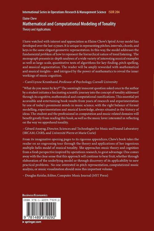Produktbild: Mathematical and Computational Modeling of Tonality