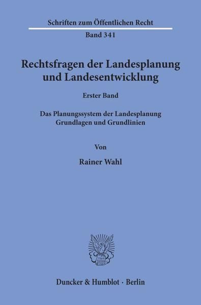 Produktbild: Rechtsfragen der Landesplanung und Landesentwicklung.