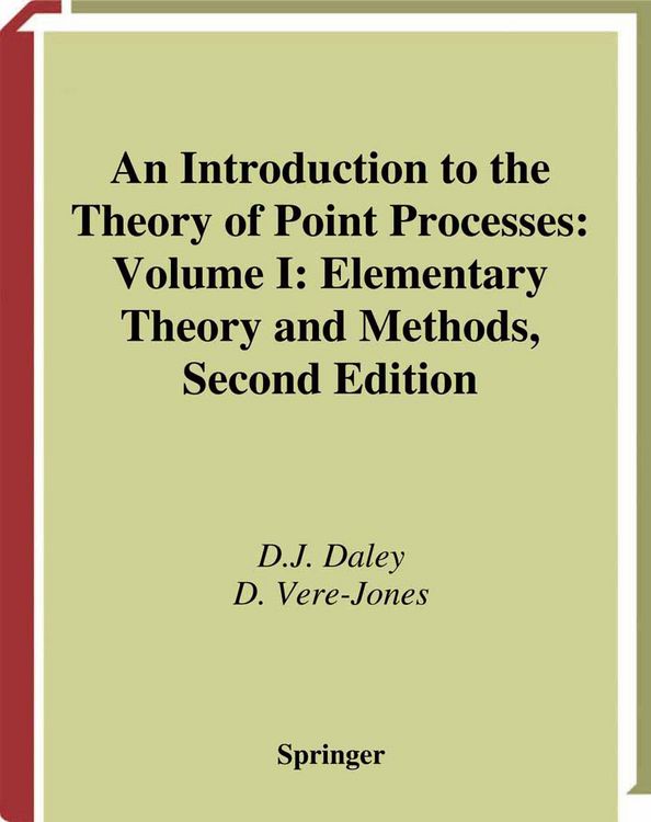 Produktbild: An Introduction to the Theory of Point Processes