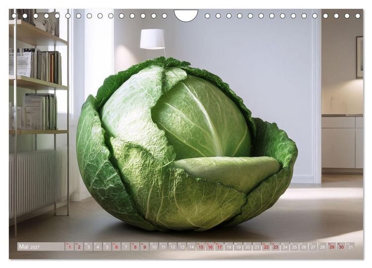 Produktbild: Vegitecture. Fotorealistische Visionen architektonischer Details (Wandkalender 2027 DIN A4 quer), CALVENDO Monatskalender
