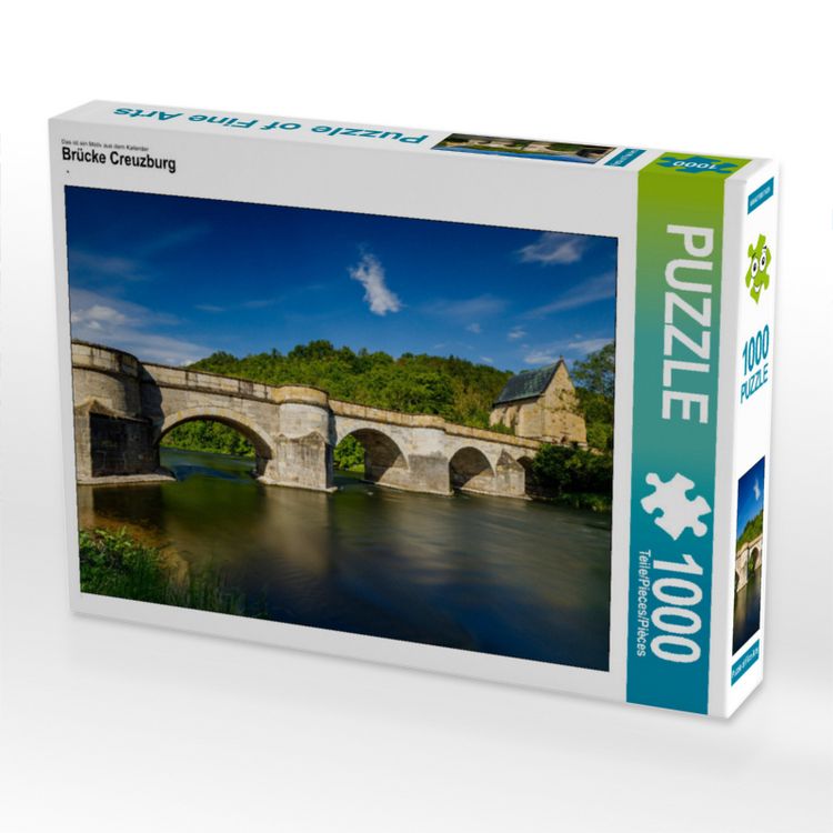Produktbild: CALVENDO Puzzle Br&uuml;cke Creuzburg 1000 Teile Lege-Gr&ouml;&szlig;e 640 x 480 cm Foto-Puzzle Bild von Roland Brack