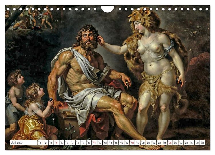Produktbild: Mythologische Geschichten in barocker Pracht (Wandkalender 2027 DIN A4 quer), CALVENDO Monatskalender