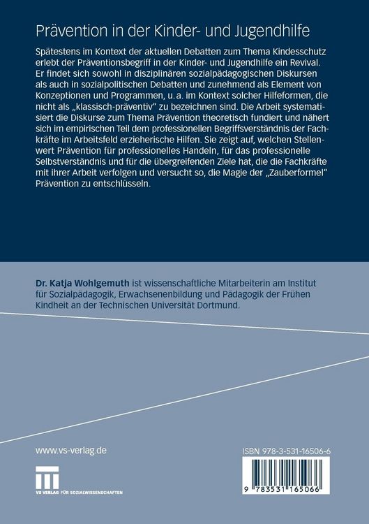 Produktbild: Pr&auml;vention in der Kinder- und Jugendhilfe