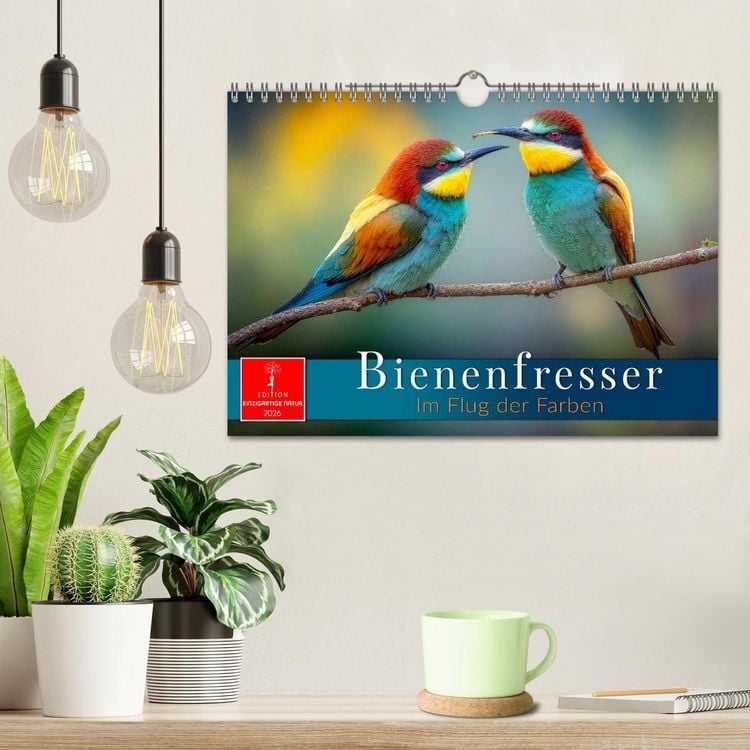 Produktbild: Bienenfresser - im Flug der Farben (Wandkalender 2026 DIN A4 quer), CALVENDO Monatskalender