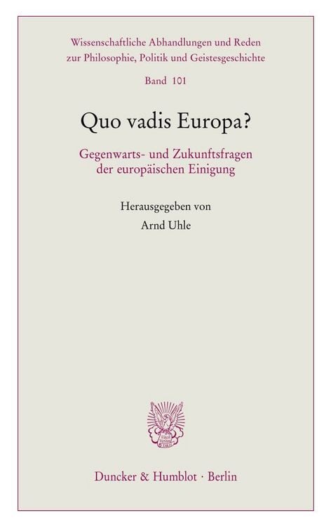 Produktbild: Quo vadis Europa?