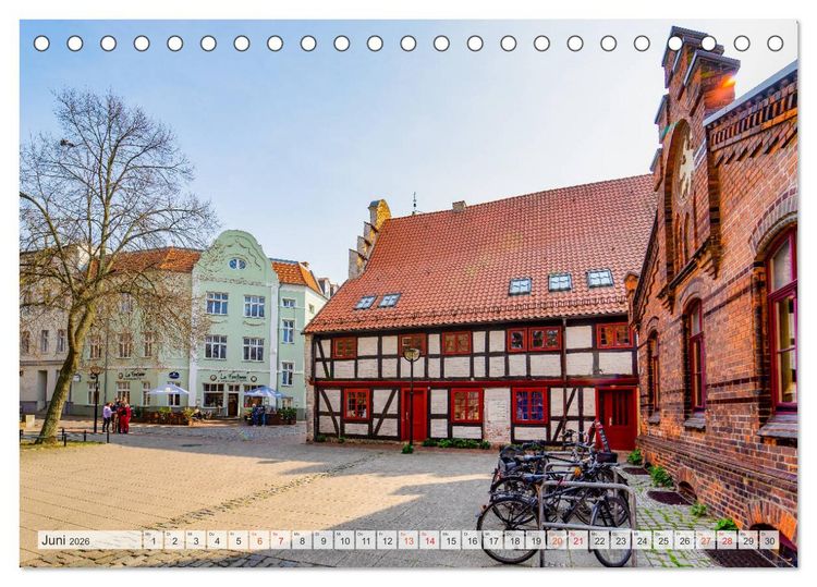 Produktbild: Rostock Impressionen (Tischkalender 2026 DIN A5 quer), CALVENDO Monatskalender