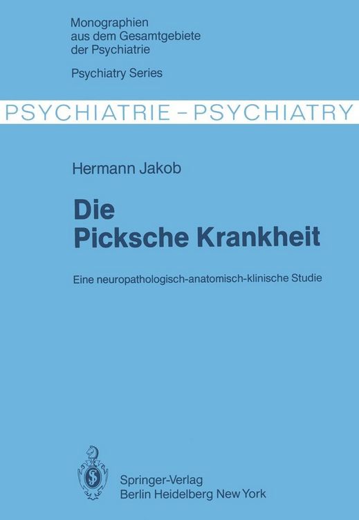 Produktbild: Die Picksche Krankheit
