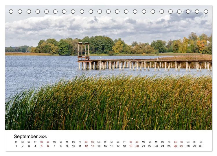 Produktbild: Masuren 2026 - Land der 1000 Seen (Tischkalender 2026 DIN A5 quer), CALVENDO Monatskalender