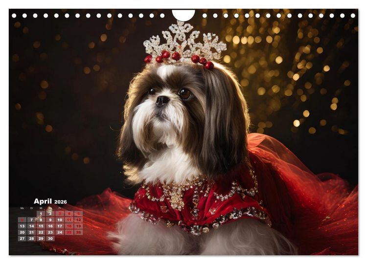 Produktbild: Kleine Hunde - Gro&szlig;e Diven (Wandkalender 2026 DIN A4 quer), CALVENDO Monatskalender