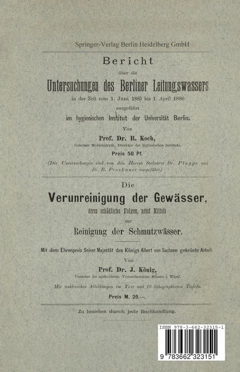 Produktbild: Die Principien der Reinwasser-Gewinnung vermittelst Filtration