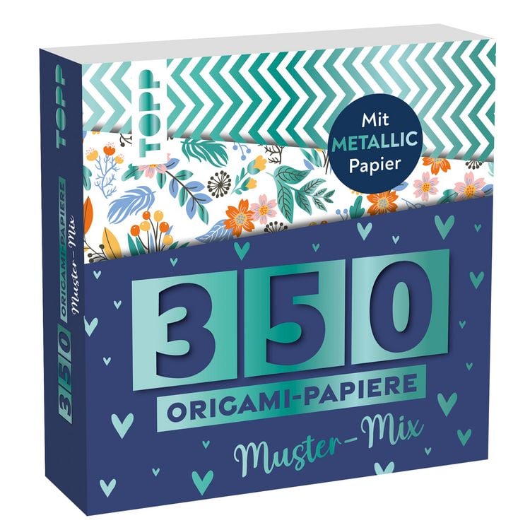Produktbild: 350 Origami-Papiere - Muster-Mix