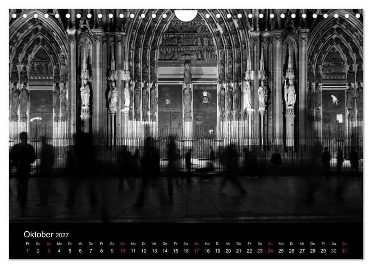 Produktbild: k&ouml;ln dunkelbunt II &ndash; Die Stadt leuchtet! (Wandkalender 2027 DIN A4 quer), CALVENDO Monatskalender