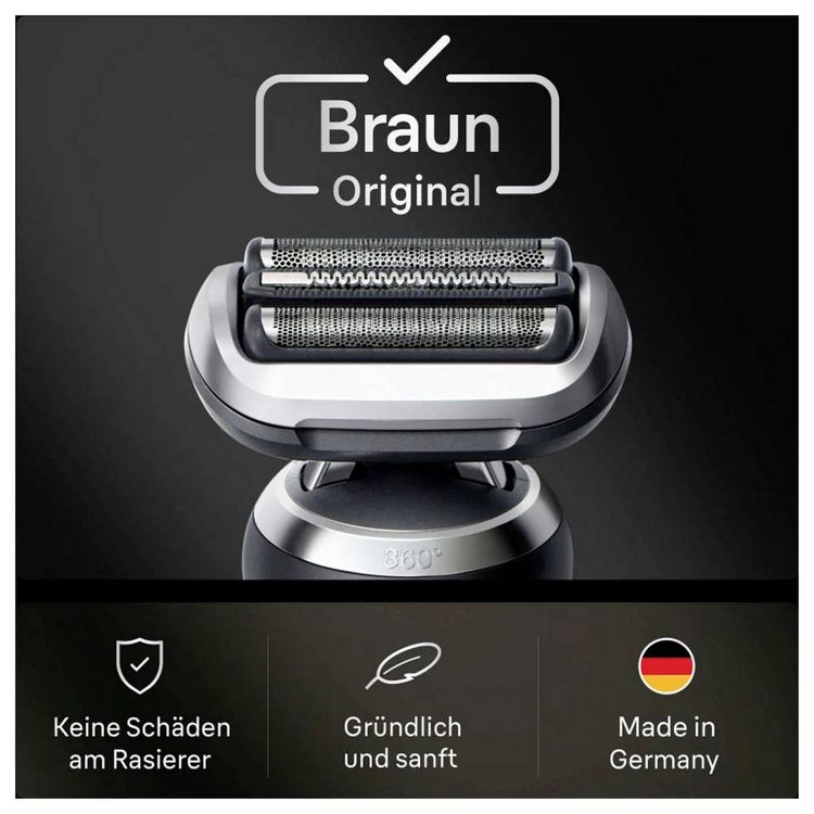 Produktbild: Braun Kombipack 74S Scherkopf Edelstahl, Schwarz 1St.