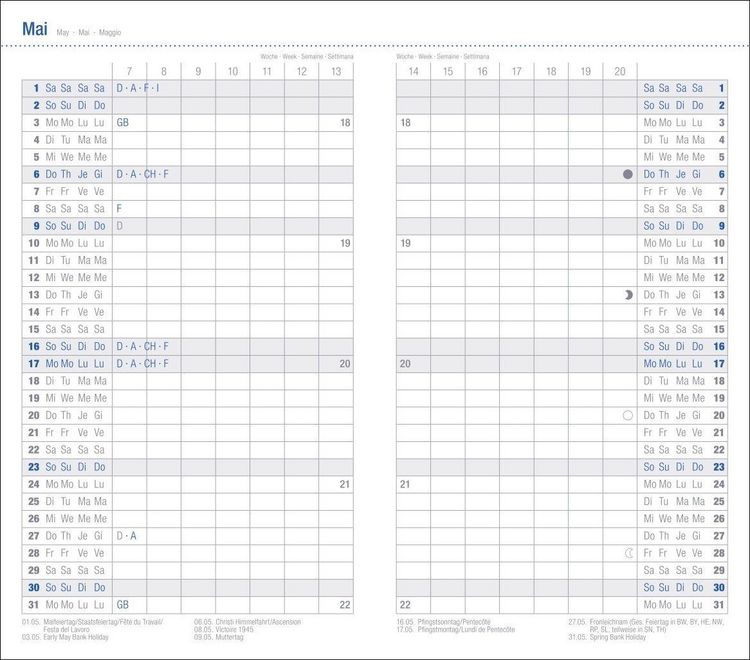Produktbild: Monats-Taschenkalender, schwarz 2027
