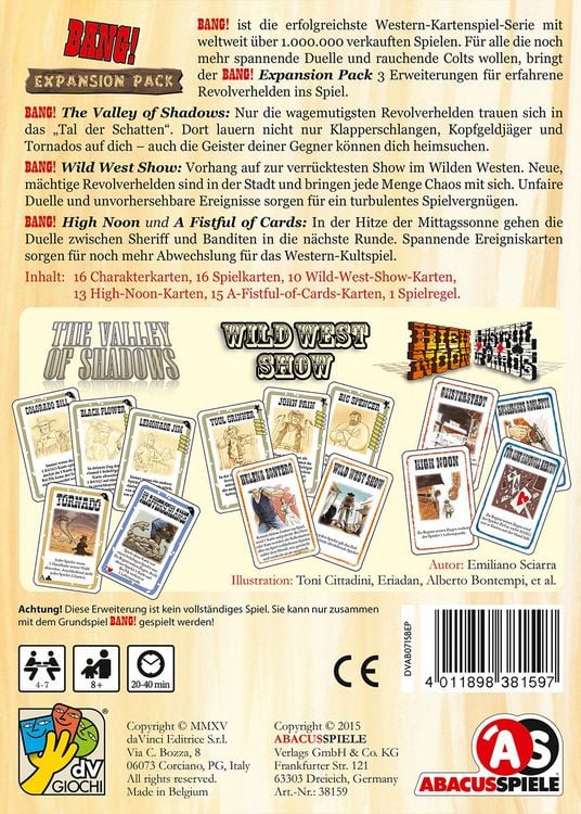 Produktbild: BANG! Expansion Pack Erweiterung